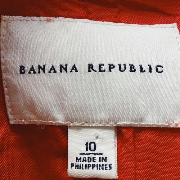 Banana Republic Orange Tweed Blazer - Picture 3 of 5